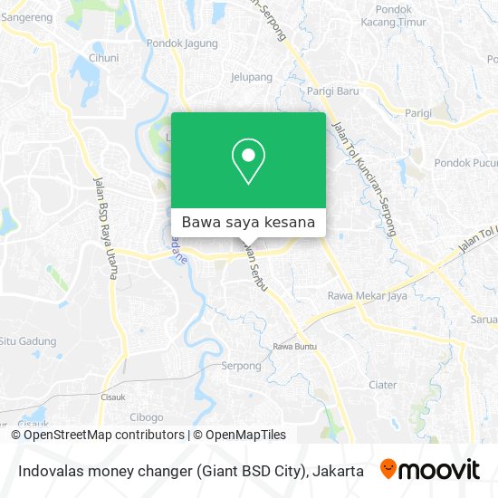 Peta Indovalas money changer (Giant BSD City)