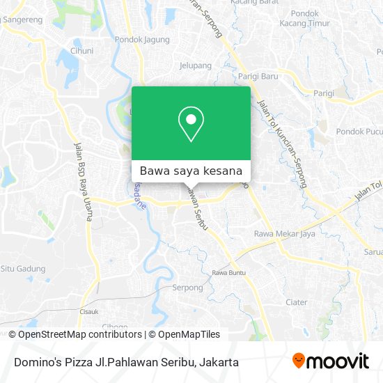 Peta Domino's Pizza Jl.Pahlawan Seribu