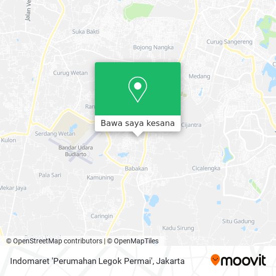 Peta Indomaret 'Perumahan Legok Permai'