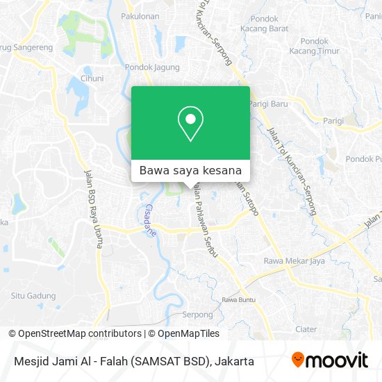 Peta Mesjid Jami Al - Falah (SAMSAT BSD)