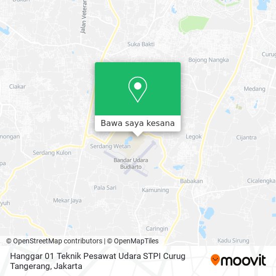 Peta Hanggar 01 Teknik Pesawat Udara STPI Curug Tangerang