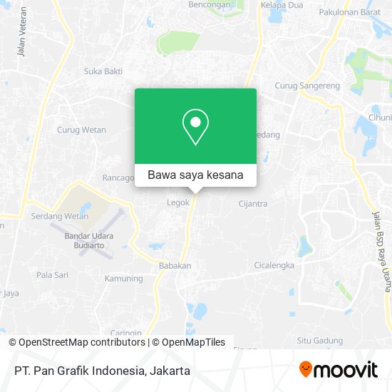 Peta PT. Pan Grafik Indonesia