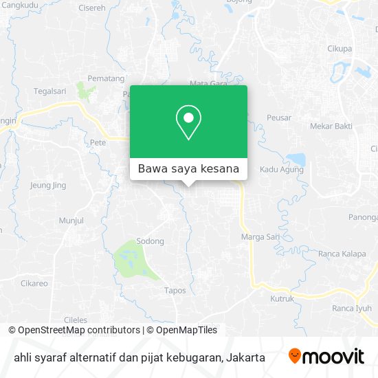 Peta ahli syaraf alternatif dan pijat kebugaran