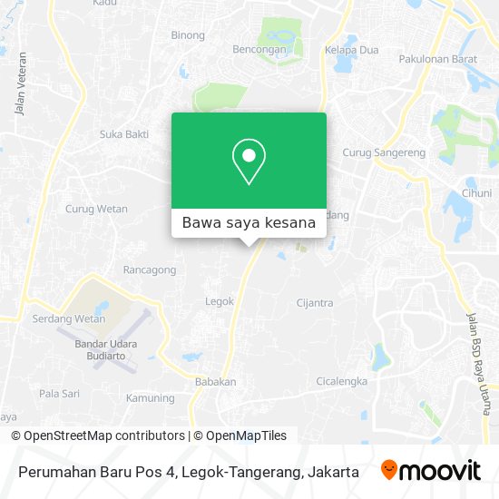 Peta Perumahan Baru Pos 4, Legok-Tangerang