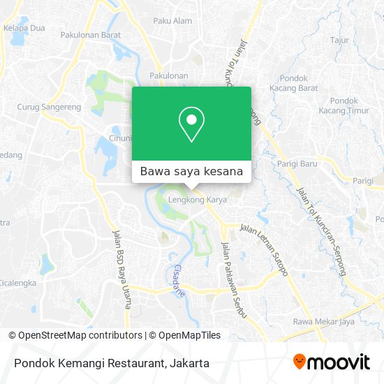 Peta Pondok Kemangi Restaurant