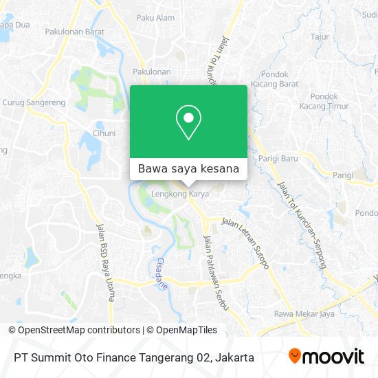 Peta PT Summit Oto Finance Tangerang 02