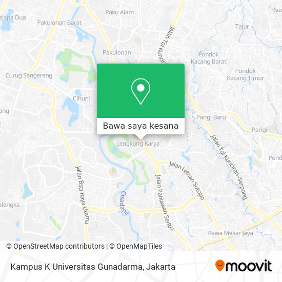 Peta Kampus K Universitas Gunadarma