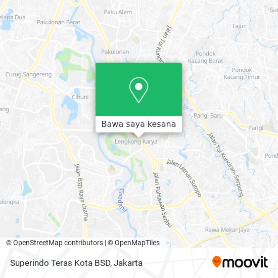 Peta Superindo Teras Kota BSD