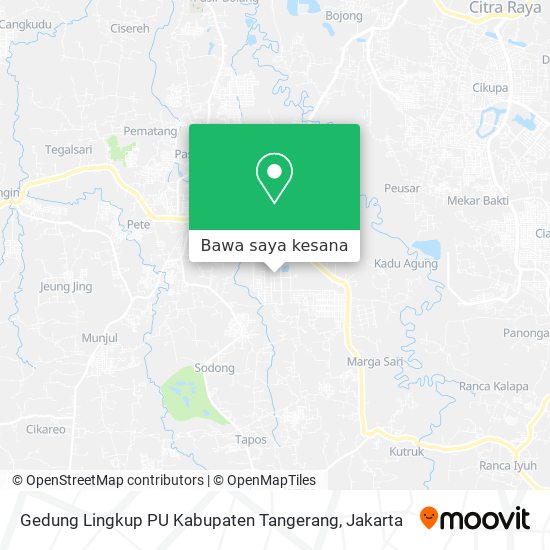 Peta Gedung Lingkup PU Kabupaten Tangerang