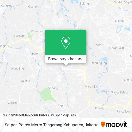 Peta Satpas Polres Metro Tangerang Kabupaten