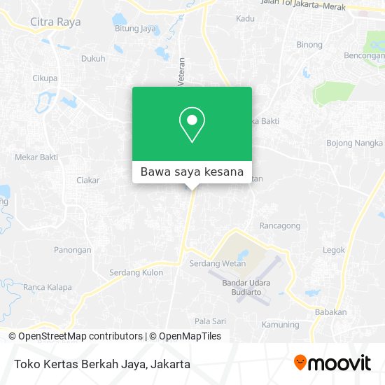 Peta Toko Kertas Berkah Jaya