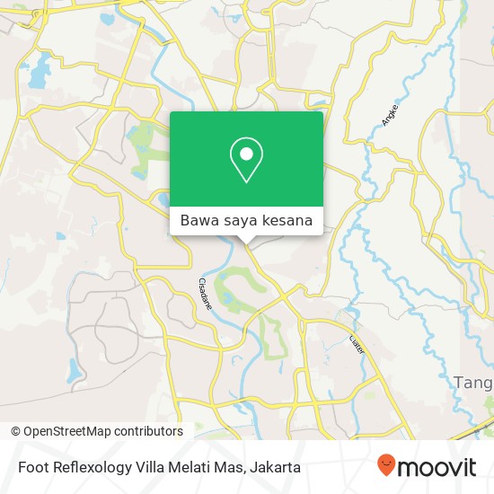 Peta Foot Reflexology Villa Melati Mas