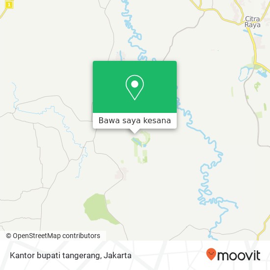 Peta Kantor bupati tangerang