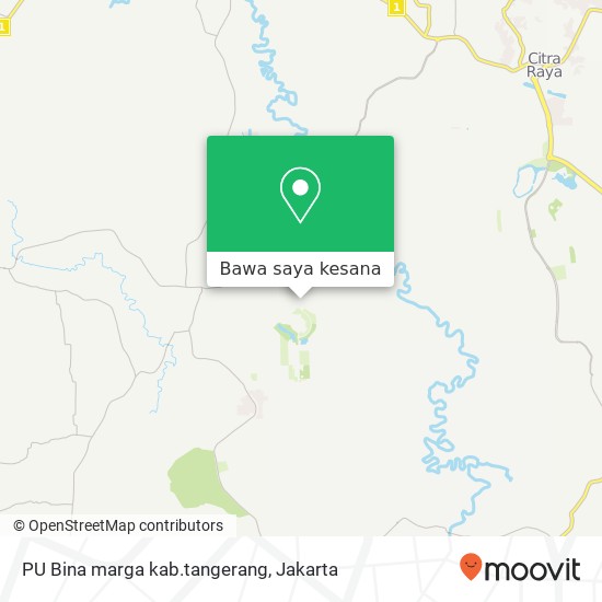 Peta PU Bina marga kab.tangerang