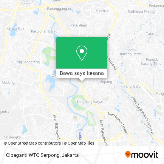 Peta Cipaganti WTC Serpong