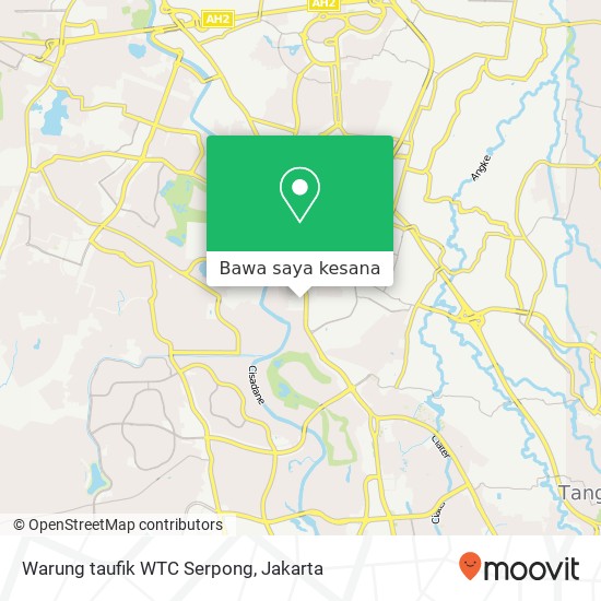 Peta Warung taufik WTC Serpong