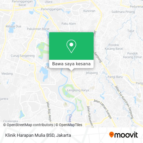 Peta Klinik Harapan Mulia BSD