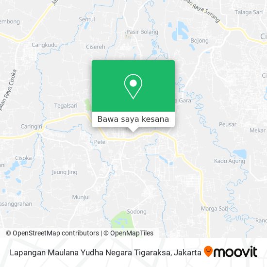 Peta Lapangan Maulana Yudha Negara Tigaraksa