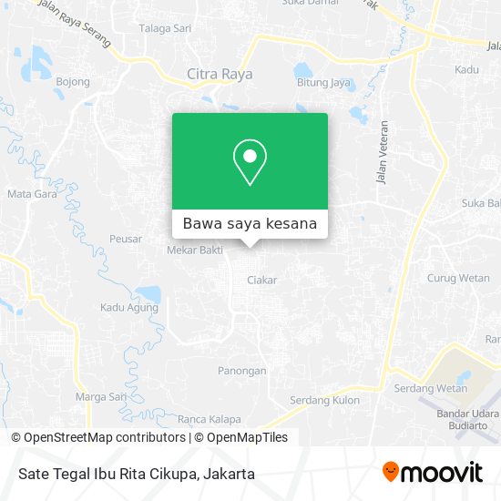 Peta Sate Tegal Ibu Rita Cikupa