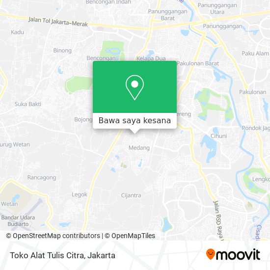Peta Toko Alat Tulis Citra