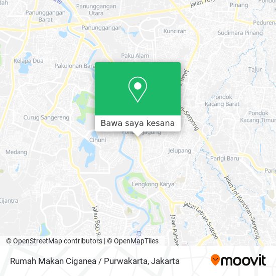 Peta Rumah Makan Ciganea / Purwakarta