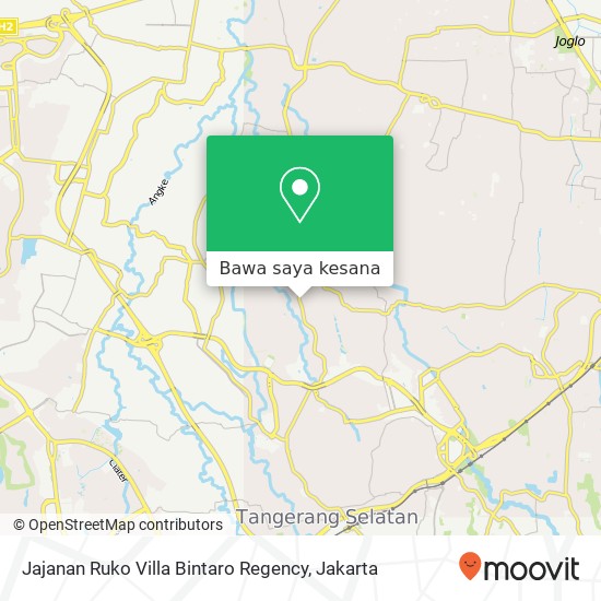 Peta Jajanan Ruko Villa Bintaro Regency