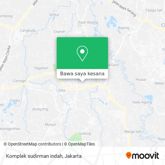 Peta Komplek sudirman indah