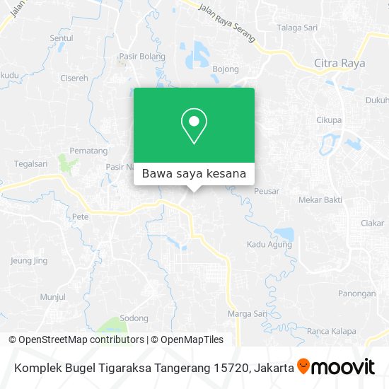 Peta Komplek Bugel Tigaraksa Tangerang 15720