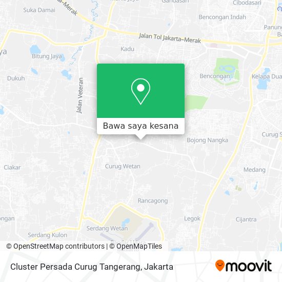 Peta Cluster Persada Curug Tangerang