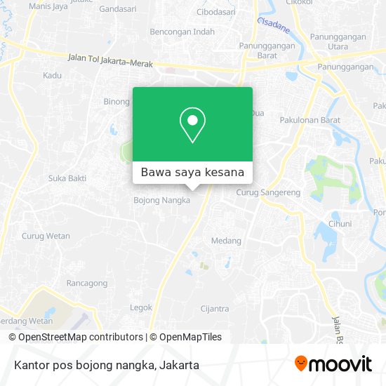 Peta Kantor pos bojong nangka