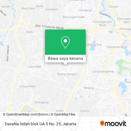 Peta DasaNa Indah blok UA 5 No. 25