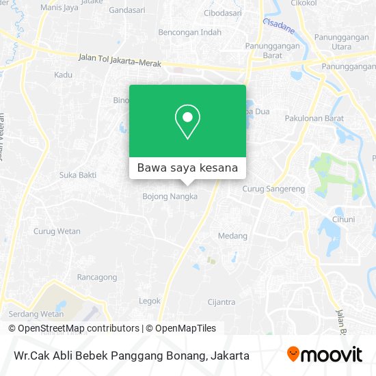 Peta Wr.Cak Abli Bebek Panggang Bonang