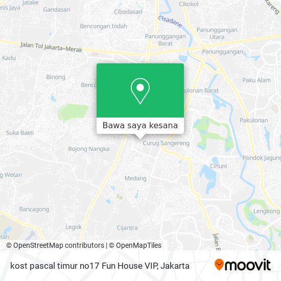 Peta kost pascal timur no17 Fun House VIP