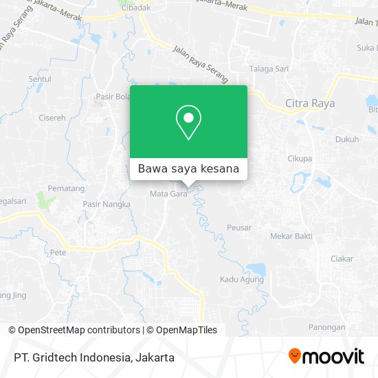 Peta PT. Gridtech Indonesia