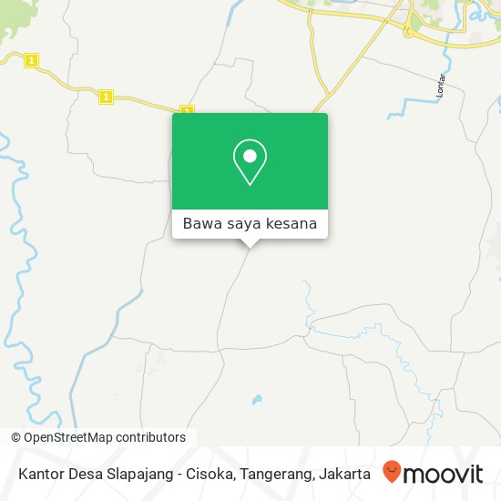 Peta Kantor Desa Slapajang - Cisoka, Tangerang