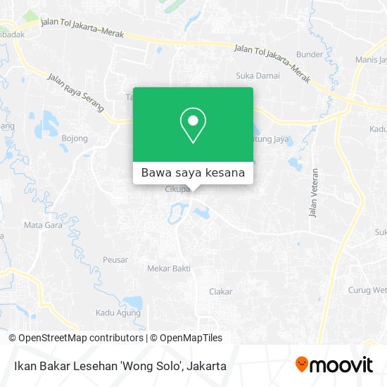 Peta Ikan Bakar Lesehan 'Wong Solo'