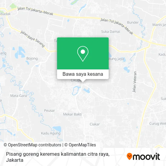 Peta Pisang goreng keremes kalimantan citra raya