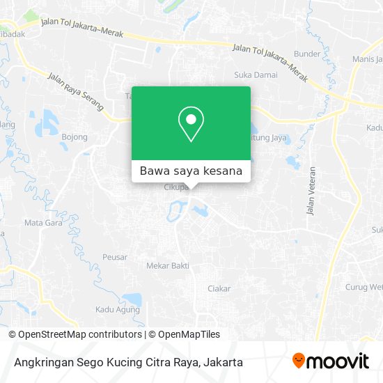 Peta Angkringan Sego Kucing Citra Raya