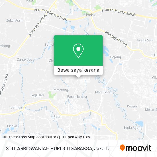 Peta SDIT ARRIDWANIAH PURI 3 TIGARAKSA