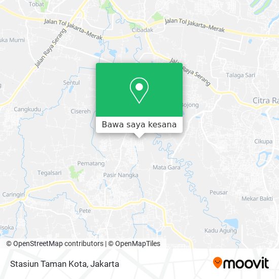 Peta Stasiun Taman Kota