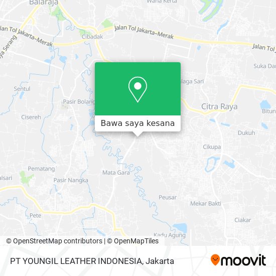 Peta PT YOUNGIL LEATHER INDONESIA