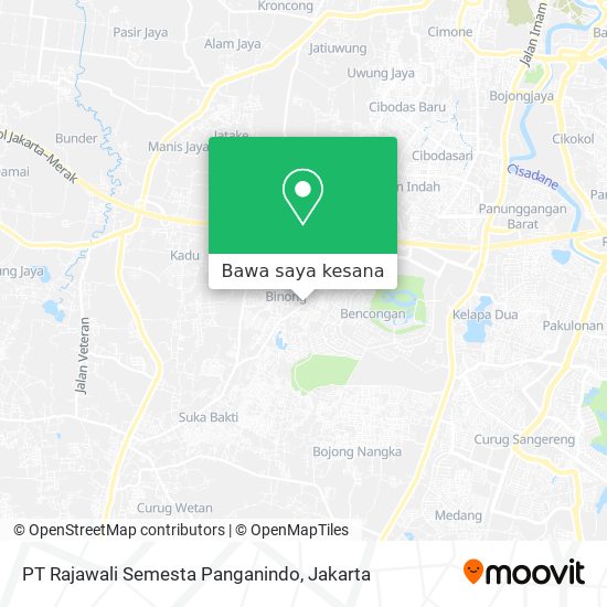 Peta PT Rajawali Semesta Panganindo