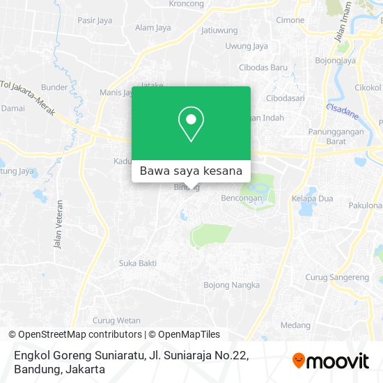 Peta Engkol Goreng Suniaratu, Jl. Suniaraja No.22, Bandung