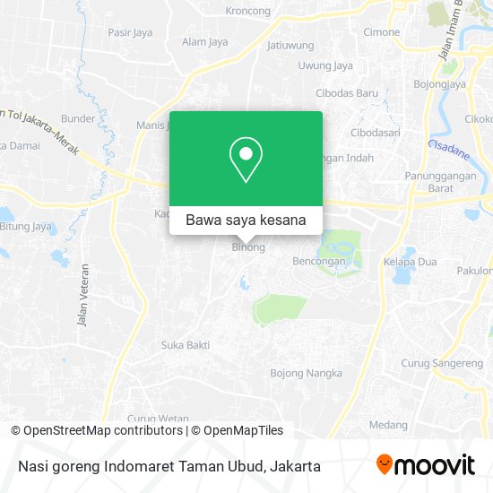 Peta Nasi goreng Indomaret Taman Ubud