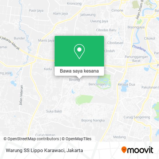 Peta Warung SS Lippo Karawaci