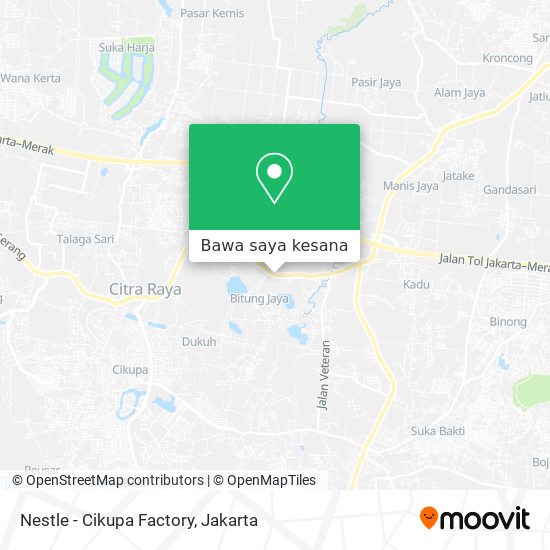 Peta Nestle - Cikupa Factory