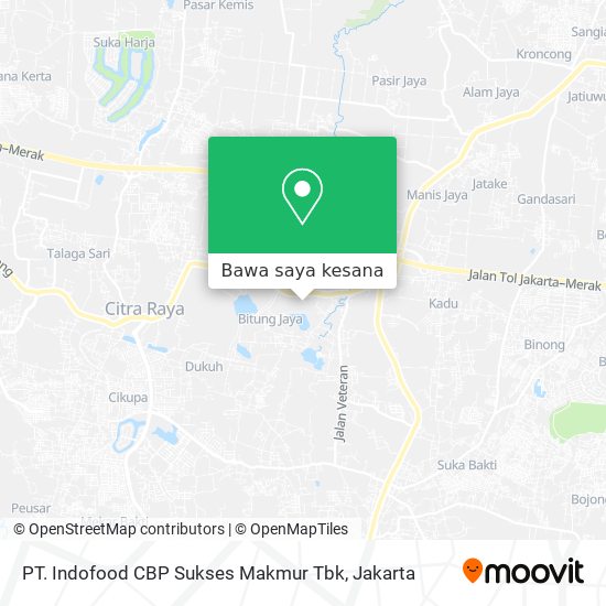 Peta PT. Indofood CBP Sukses Makmur Tbk