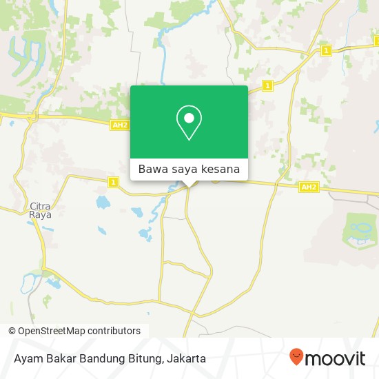 Peta Ayam Bakar Bandung Bitung