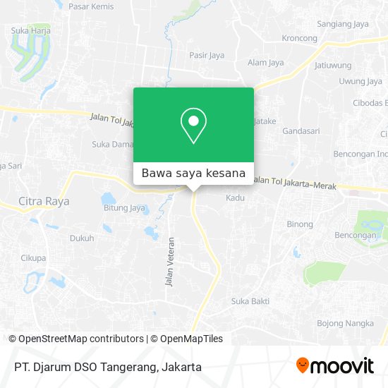 Peta PT. Djarum DSO Tangerang