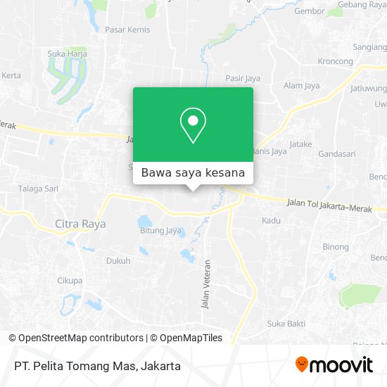 Peta PT. Pelita Tomang Mas